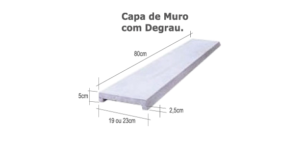 capa de muro com degrau